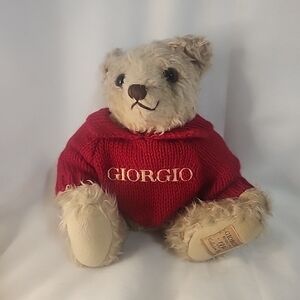 Giorgio Teddy Bear with Red Sweater 1995 Collectible Bear